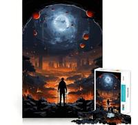 Rompecabezas de 1000 Piezas con Paisaje postapocalíptico para Adultos Rompecabezas Mental Arte Relajante para armar (38x26cm)