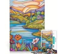 Rompecabezas de 1000 Piezas con Paisaje primaveral para Adultos Juguete Inteligente para divertirse en Interiores Corte Suave Elige tu Deseo de Papá Noel 38x52cm