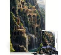 Rompecabezas de 1000 Piezas con Paisaje Urbano de Cascada, Arcos y Arquitectura para Adolescentes Ideal para Hacer Ejercicio, Practicar Ocio y como Regalo de cumpleaños (38x52cm)