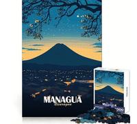 Rompecabezas de 1000 Piezas con Paisaje Urbano Nocturno de Managua,Nicaragua,para Adolescentes Un desafío Mental para Momentos de Ocio Cierre sólido Regalo Creativo (50x75cm)