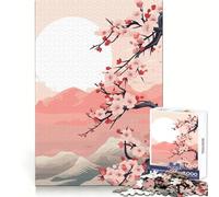Rompecabezas de 1000 Piezas con Paisaje Zen japonés para Adolescentes Actividad de Ocio Que estimula la concentración Encaje Firme Regalo Ideal (38x52cm)