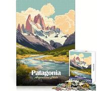 Rompecabezas de 1000 Piezas con paisajes de la Patagonia,Argentina y Chile Actividad Relajante para estimular la Memoria cognitiva,Corte preciso, (50x75cm)