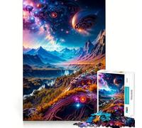 Rompecabezas de 1000 Piezas con paisajes extraños para Adultos Juguete Inteligente, Divertido y silencioso Corte preciso 38x52cm