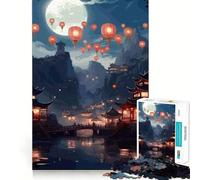 Rompecabezas de 1000 Piezas con paisajes japoneses clásicos para Adolescentes Diversión,precisión y Facilidad de Corte Actividad Relajante para desconectar (38x26cm)