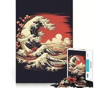 Rompecabezas de 1000 Piezas con paisajes japoneses clásicos para Adolescentes Diversión,tamaño Uniforme,Piezas precisas,Actividad Relajante para Grupos en Interiores (38x52cm)