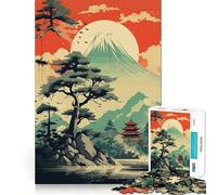 Rompecabezas de 1000 Piezas con paisajes japoneses clásicos para Adolescentes Juego Que estimula la Mente Encaje Huecos Actividad Relajante para Grupos en Interiores (38x52cm)