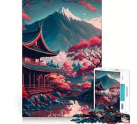 Rompecabezas de 1000 Piezas con paisajes Vibrantes Juego para ejercitar la Mente Artesanía de Corte experta Un pasatiempo Fascinante para los Momentos de Ocio (38x26cm)