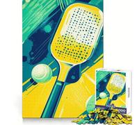 Rompecabezas de 1000 Piezas con Pala y Pelotas de Pickleball para Adultos Juguete Inteligente para el hogar Disfrute de un diseño Elegante y Original Artículo de Santa Claus (38x26cm)