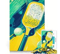Rompecabezas de 1000 Piezas con Pala y Pelotas de Pickleball para Adultos Juguete Inteligente para el hogar Disfrute de un diseño Elegante y Original Artículo de Santa Claus (50x75cm)