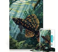Rompecabezas de 1000 Piezas con Peces moteados en su hábitat acuático para Adultos y Adolescentes Juego Mental para Relajarse Corte preciso 38x26cm