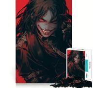 Rompecabezas de 1000 Piezas con Personaje de Anime de Ojos Rojos Juego cognitivo Divertido Troquelado de Alta precisión aliviar el estrés (50x75cm)