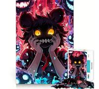 Rompecabezas de 1000 Piezas con Personaje Sonriente y Ojos Brillantes para Adolescentes Juguete Inteligente para el Tiempo Libre Corte preciso Regalo de Temporada 38x26cm