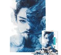 Rompecabezas de 1000 Piezas con Personajes de la mitología China Desafío Educativo Juguetes didácticos para Aprender a armar para Mayores de 14 años Juego de Rompecabezas Incluido (38x26cm)