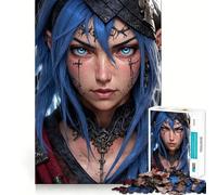 Rompecabezas de 1000 Piezas con Personajes Femeninos de Anime para Adultos Desarrolla la Memoria y es Divertido Corte de Alta precisión Fácil de Aprender Ideal para Disfrutar en Familia (38x26cm)