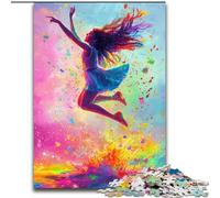 Rompecabezas de 1000 Piezas con Pintura al óleo de Bailarina de Ballet para Adolescentes Un Juego desafiante Ideal para Toda la Familia (50x75cm)