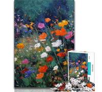 Rompecabezas de 1000 Piezas con Pintura al óleo de Loto para Adultos Entrena tu Cerebro y Tus Manos Regalos para Amigos y Familiares (50x75cm)