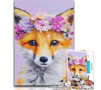 Rompecabezas de 1000 Piezas con Pintura al óleo de Zorro para Adultos y Adolescentes ¡Disfruta de Tus Vacaciones en casa! Cada Pieza es única Juego desafiante y Divertido para Toda la Familia