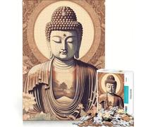 Rompecabezas de 1000 Piezas con Pintura de Buda Zen decoración de Pared de Juguete desafiante para completar Que Mejora el Amor Entre Parejas 38x26cm
