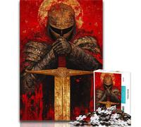 Rompecabezas de 1000 Piezas con Pintura de Guerreros Medievales para Adolescentes, Juegos educativos, decoración del hogar y Regalos para Toda la Familia 75x50cm