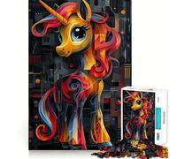 Rompecabezas de 1000 Piezas con póster de My Little Pony para Adolescentes Juguete fácil de Usar y con un diseño Atractivo Ideal para el Ocio (38x26cm)