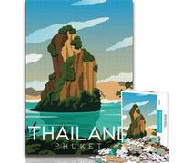 Rompecabezas de 1000 Piezas con póster de Viaje por el Mundo para Adolescentes, Juego de Preguntas y respuestas, decoración de Pared, cumpleaños y Navidad, 38x26cm