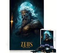 Rompecabezas de 1000 Piezas con póster de Zeus para Adolescentes Un Juego de ingenio, Divertido y silencioso Bordes Lisos Regalo de cumpleaños (38x52cm)