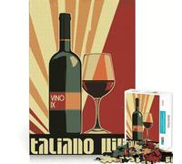 Rompecabezas de 1000 Piezas con póster Original de Vino Italiano para Adolescentes Juguete Educativo para Toda la Familia Corte de Calidad Regalo Elegante (38x52cm)
