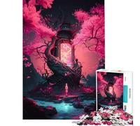 Rompecabezas de 1000 Piezas con Puerta mágica del árbol Actividades Divertidas en casa Carrera de Velocidad Manual Juegos educativos para Mayores de 14 años Juego de Rompecabezas Incluido (38x26cm)