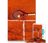 Rompecabezas de 1000 Piezas con Raqueta y Pelota de Tenis para Adultos Regalos para Fortalecer la Memoria y Relajarse Tiempo de Calidad Ideal para Regalar 38x52cm