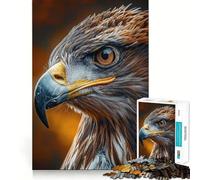 Rompecabezas de 1000 Piezas con Retrato de águila Salvaje para Adolescentes Estimula la Mente Divertido Cierre Seguro Sin Piezas Sueltas Una Forma entretenida de Pasar el Tiempo Libre (50x75cm)
