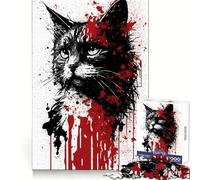 Rompecabezas de 1000 Piezas con Retrato de American Bobtail para Adolescentes Ideal para Entrenar la concentración, Relajarse y divertirse (38x52cm)