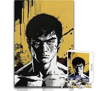 Rompecabezas de 1000 Piezas con Retrato de Bruce Lee para Adolescentes, Ideal para el Desarrollo cognitivo, un Divertido Juego, una celebración Especial y reflexiva, tamaño 50x75cm