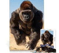 Rompecabezas de 1000 Piezas con Retrato de Gorila para Adolescentes,Ideal para ejercitar el Cerebro,Disfrutar del Tiempo Libre,con Corte de precisión y Acabado Fino Navidad