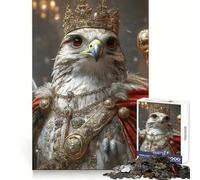 Rompecabezas de 1000 Piezas con Retrato de halcón Rey para Adultos Ideal para Fortalecer la Memoria, entretenerse y Disfrutar de Momentos de Ocio Corte Fino Regalo significativo (38x26cm)