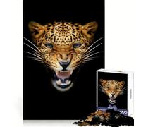 Rompecabezas de 1000 Piezas con Retrato de Leopardo Enojado para Adolescentes Ideal para desarrollar la Memoria y Pasar un rato entretenido Bordes nítidos Fiestas (38x26cm)