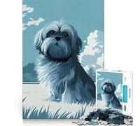 Rompecabezas de 1000 Piezas con Retrato de Perro Shih Tzu para Adultos y Adolescentes Ideal para Mejorar la Memoria y Relajarse Diseño para armar 38x26cm