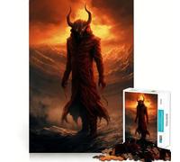 Rompecabezas de 1000 Piezas con Retrato de un Diablo Misterioso para Adolescentes Ideal para Mejorar la Memoria Diseño fácil de armar Regalo conmovedor (50x75cm)
