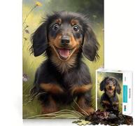 Rompecabezas de 1000 Piezas con Retrato de un Lindo Cachorro para Adolescentes Mejora la Memoria, relaja la Mente y CREA un Regalo Original (38x26cm)