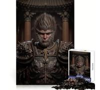 Rompecabezas de 1000 Piezas con Retrato de Wukong de Black Myth para Adolescentes, Desarrollo Cerebral, atención Plena, Escape, Limpieza, unión, Sorpresa Festiva (38x52cm)
