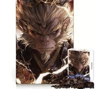 Rompecabezas de 1000 Piezas con Retrato de Wukong de Black Myth para Adolescentes Ideal para Entrenar la concentración, Relajarse y Encontrar (50x75cm)