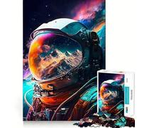 Rompecabezas de 1000 Piezas con Retratos de astronautas Diversión precisa con articulaciones Juego cognitivo Diversión a Ritmo pausado Juego artístico para cumpleaños (38x26cm)