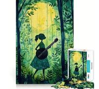 Rompecabezas de 1000 Piezas con ritmos de Banjo,Corte sin Costuras,Juego Mental,Regalo,Juego Casual,decoración navideña para el hogar (50x75cm)