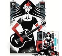 Rompecabezas de 1000 Piezas con ritmos de música Retro para Adolescentes: estimula la Memoria, Calma, Escape y Sorpresa (38x26cm)