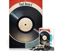 Rompecabezas de 1000 Piezas con ritmos de música Retro para Adolescentes Juguete de lógica Resistente Tiempo Tranquilo Borde Transparente Regalo Creativo (38x26cm)