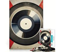 Rompecabezas de 1000 Piezas con ritmos de música Retro para Adolescentes, Juguete de lógica Tipo Tren, Divertido y silencioso, Corte Suave, Regalo Encantador (38x26cm)