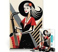 Rompecabezas de 1000 Piezas con ritmos de música Retro para Adultos Ideal para ejercitar la Memoria y entretenerse Diseño de Montaje Colección de Piezas de Arte (50x75cm)
