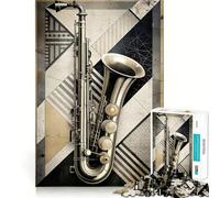 Rompecabezas de 1000 Piezas con ritmos de música Retro para Adultos Mejora la Memoria Divertido y Relajante Bordes Afilados Regalo Ideal para Las Fiestas (50x75cm)