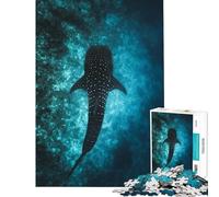 Rompecabezas de 1000 Piezas con Silueta de Ballena para Adolescentes Actividades Divertidas para Hacer en casa Mejora la Memoria Juegos Familiares Apto para Mayores de 14 años (50x75cm)