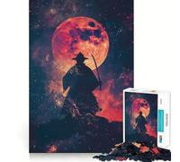 Rompecabezas de 1000 Piezas con Silueta de Galaxia samurái para Adolescentes, Juego Inteligente para Jugar en Grupo, Imagen para armar, decoración de Pared (38x52cm)