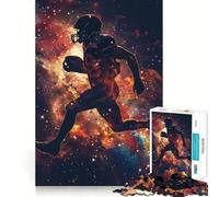 Rompecabezas de 1000 Piezas con Silueta de la Galaxia del Rugby para Adolescentes Juguete Mental para aliviar el estrés Corte Premium (50x75cm)